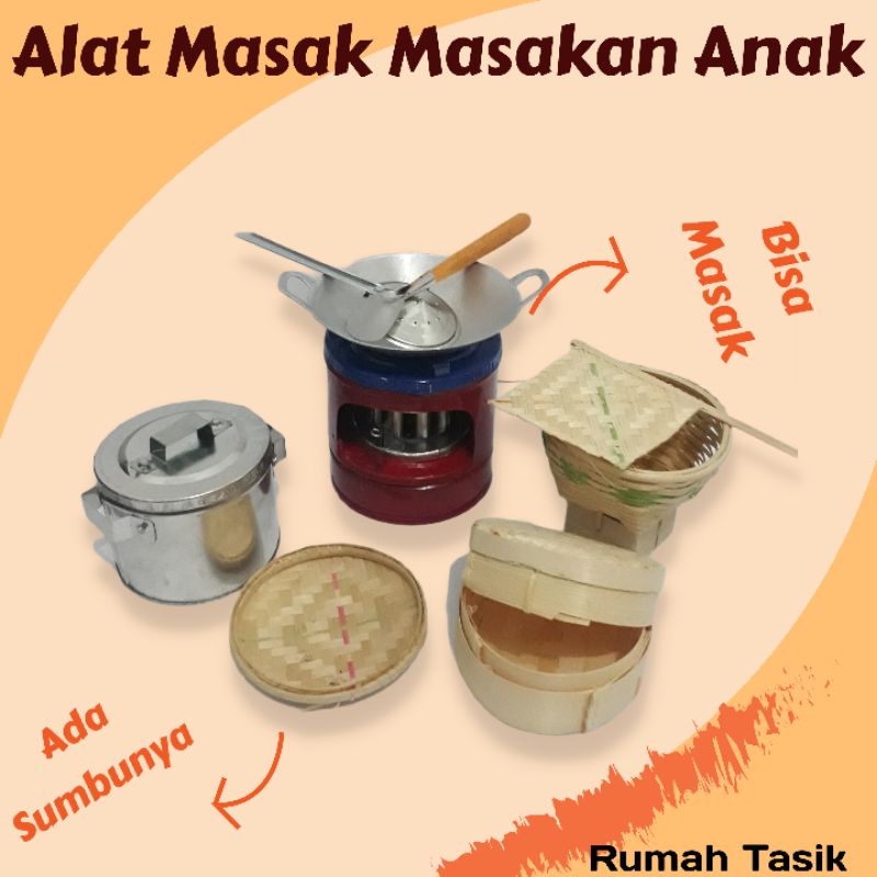 Kitchenset Mainan Masak Masakan Paket Panci Bakulset B