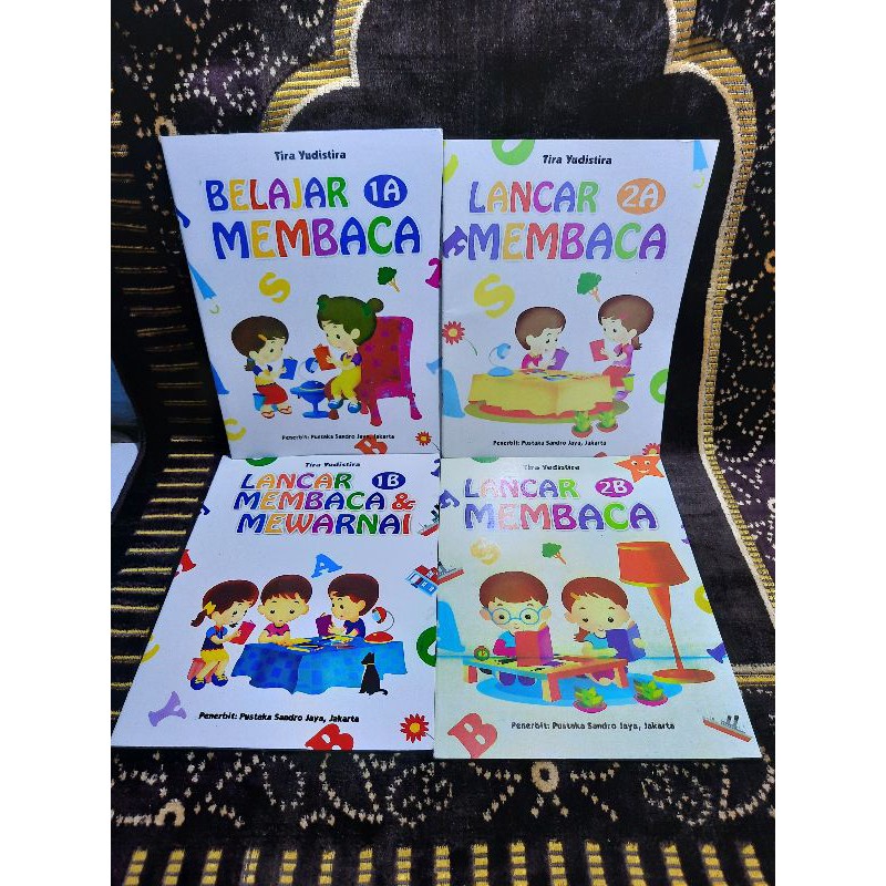 

Buku murah belajar membaca 1set 1a-1b-2a-2b berwarna ukuran besar A4 18x26