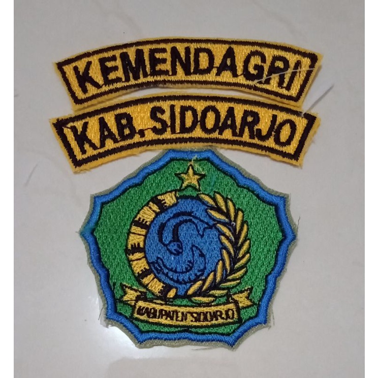 BET BORDIR LOGO PEMKAB KABUPATEN SIDOARJO