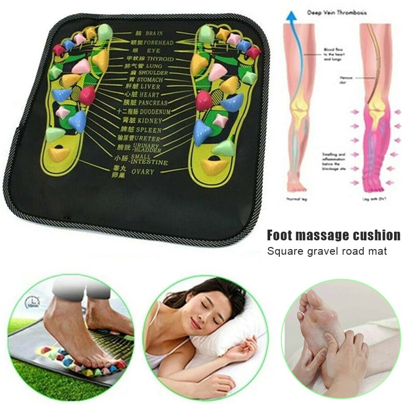 Sunvo Matras Pijat Refleksi Kaki Massage Mat Warna Hitam