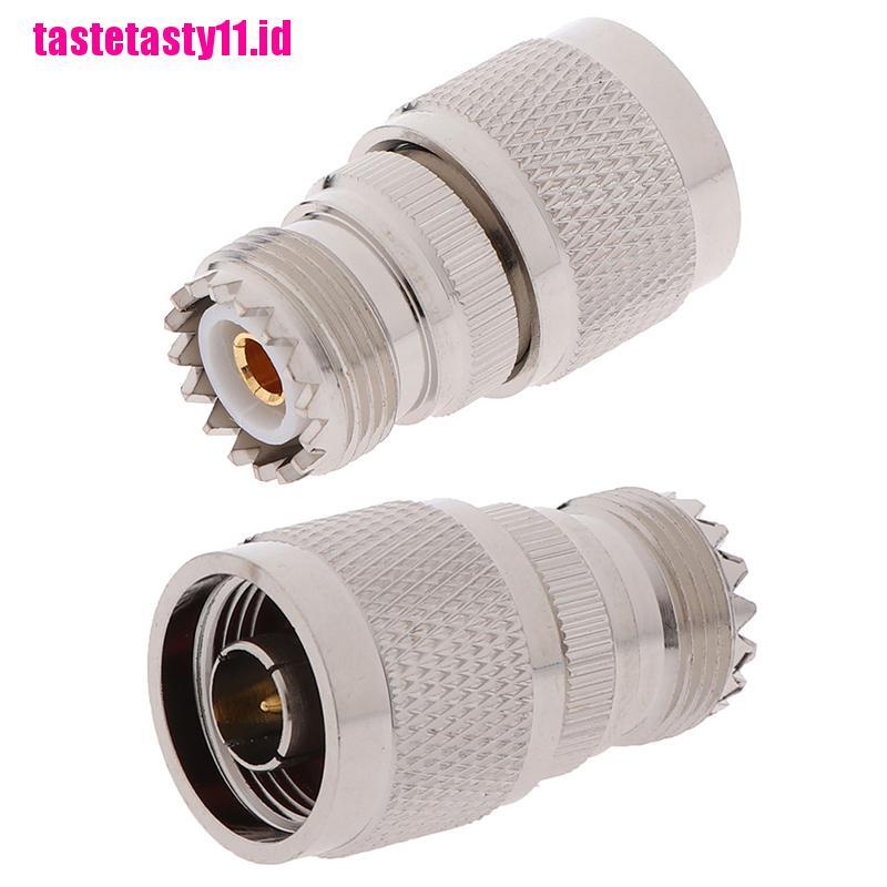 1 Pc Adapter Tipe N Male Ke UHF SO-239 Female Jack Straight RF Coax