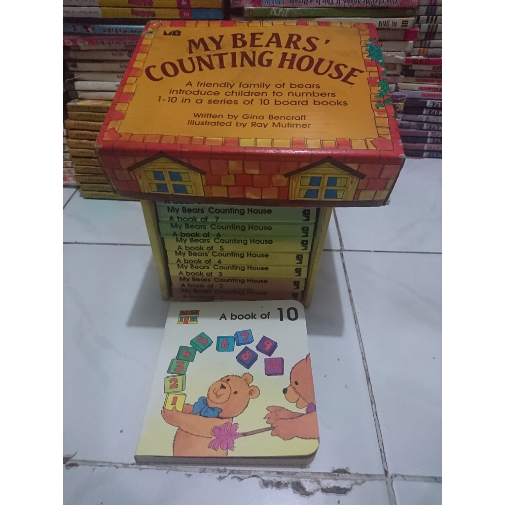 Buku cerita anak - My Bears counting house 1-10 box