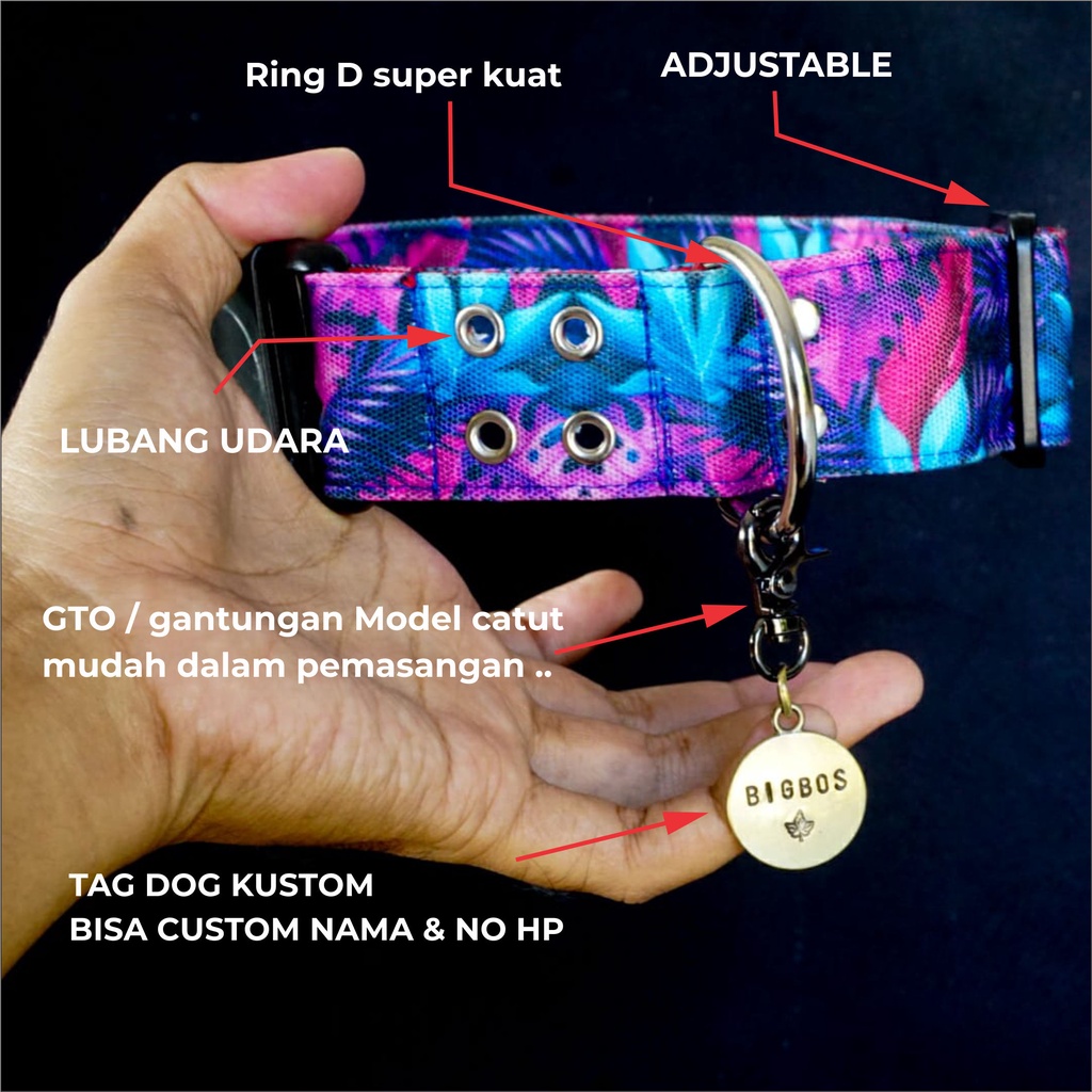 KALUNG ANJING SUPER KUAT MODEL BUCKLE FULL MOTIF GRATIS LONCENG