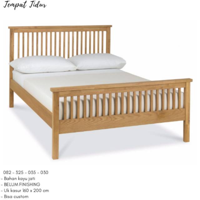 Ranjang Tidur Single Minimalis Simpel, Tempat Tidur Anak Laki-laki Perempuan Kayu Jati Murah