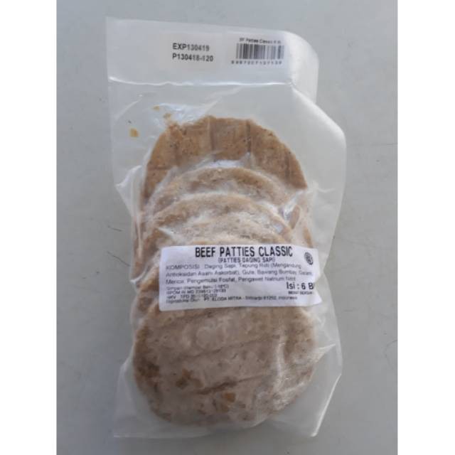 Beef Patties Clasic 6 BJ 250 G