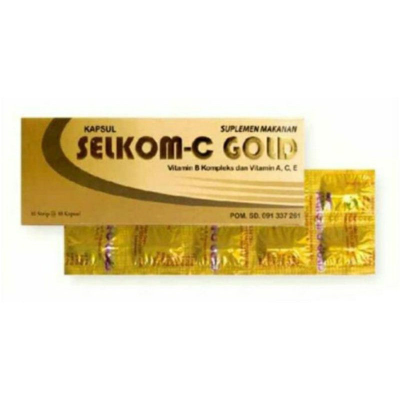 selkom c Gold vitamin c 500mg (1box = 100tablet)