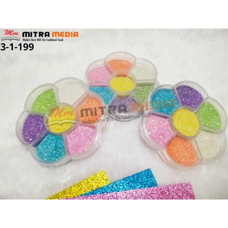 

GLITTER 7 WARNA WARNI BUNGA ANAK SEKOLAH MURAH