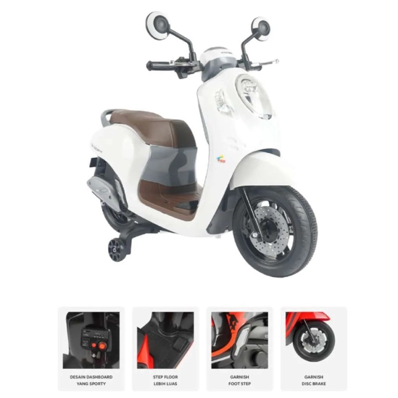 Mainan anak motor aki Honda Scoopy PMB M-999