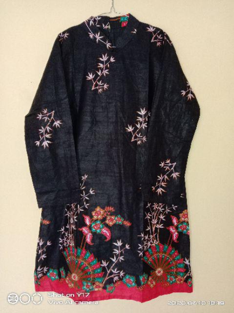 Batik Couple Keluarga Sania Ruffle Ori Ndoro Jowi Dnt Kipas