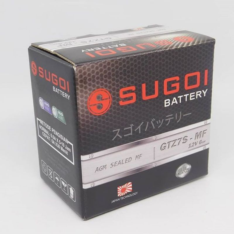 AKI MOTOR SUGOI GTZ7S-MF 12V 6AH