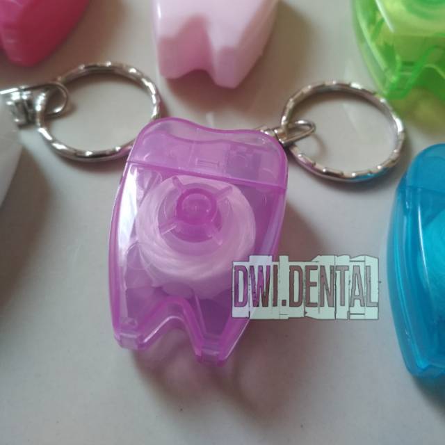 K2- Dental Benang gigi floss gantungan kunci tas