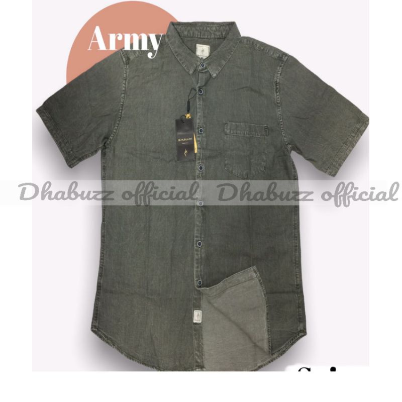 BAJU KEMEJA KERAH KERJA PRIA LENGAN PENDEK NEW COLOR JF DENIM ORIGINAL SAJUAK