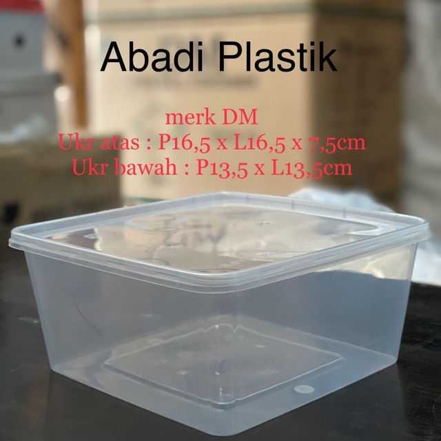 1500mL SQ DM THINWALL / KOTAK PLASTIK