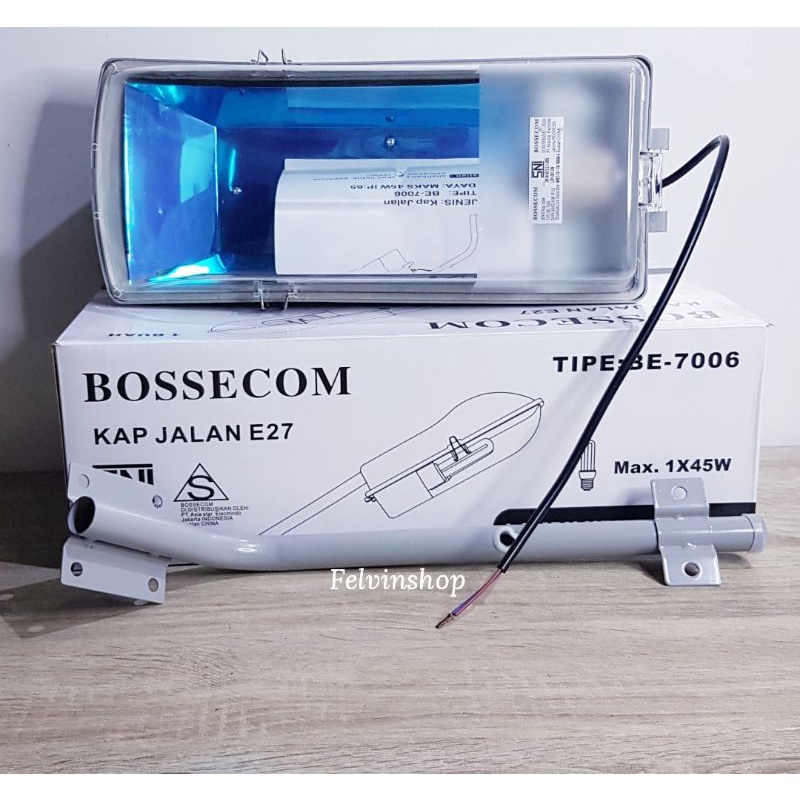 KAP LAMPU JALAN E27 BOSSECOM