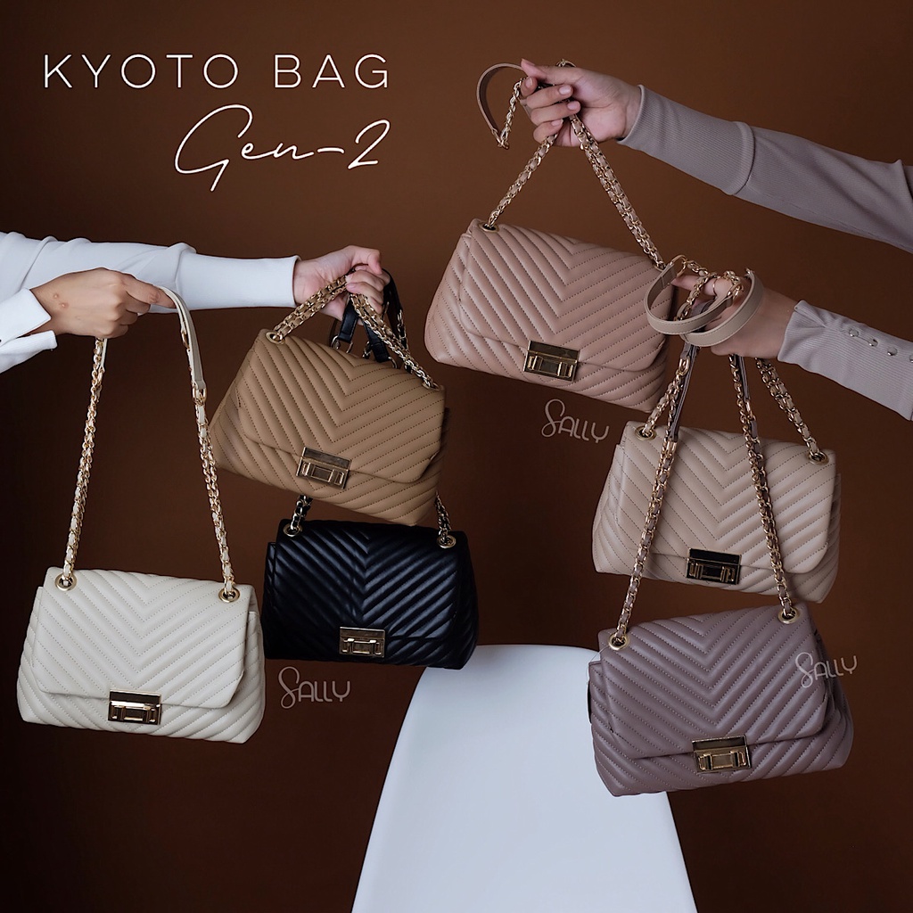 Kyoto Bag, Tas Wanita Premium, Shoulder Bag Kulit Sintetis