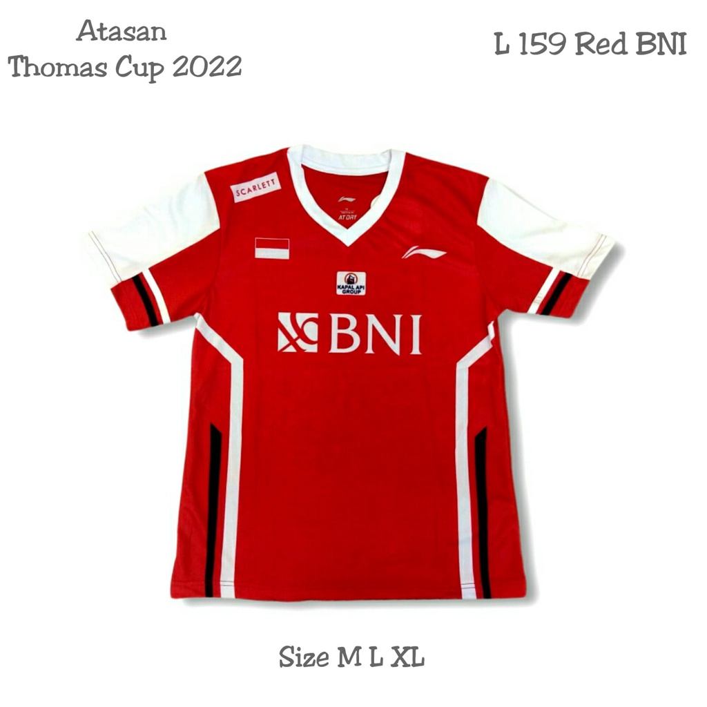 Jual Baju Badminton Timnas Thomas Cup Kaos Badminton Baju Olahraga Badminton Baju