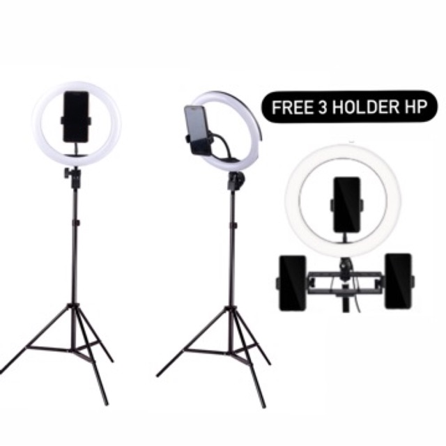 Paket ringlight + tripod / ringlight / tripod