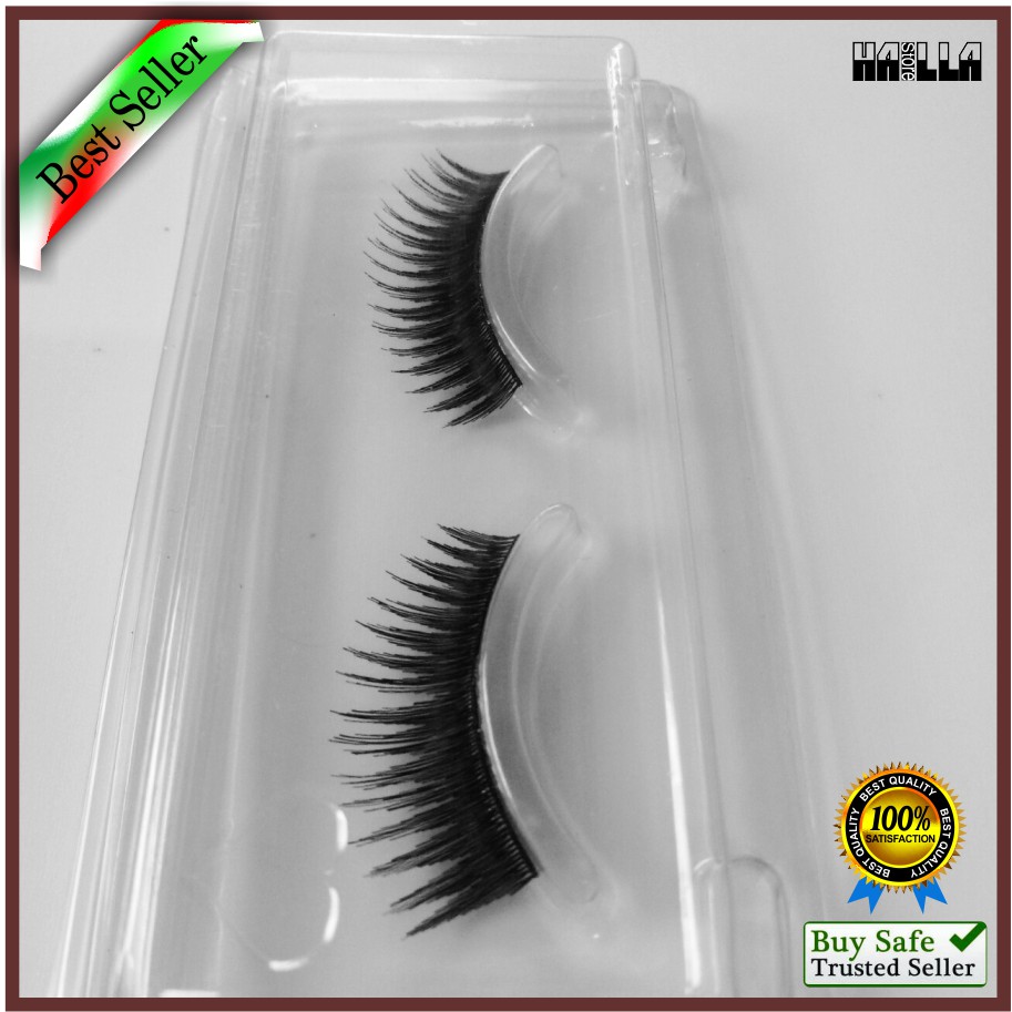 Bulu mata Palsu 015 Fake Eyelash Natural Lembut Premium Bagus Murah Kualitas Export