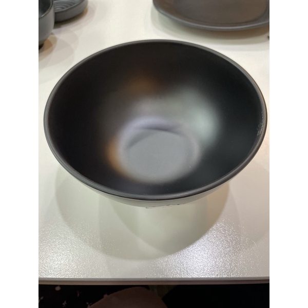 Glori Melamine 6.5 Inch Mangkok Ramen Jepang 4065 Hitam Doff / Mangkok Mie Ulir Dragon / Mangkok Udon / Mangkok Makan