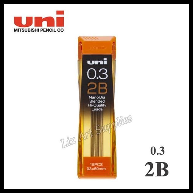 

Uni Nano Dia Pencil Lead 0.3 Mm 2B / Isi Pensil Mekanik 2B - 0.3 Mm