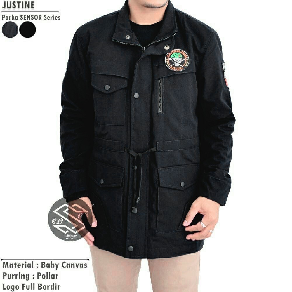 TURUN HARGA ! Juns Jaket Parka Pria Justine Premium Quality / Jaket Gunung