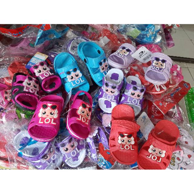  Sandal  tali LOL  lucu anak  baby size 19 24 Shopee Indonesia