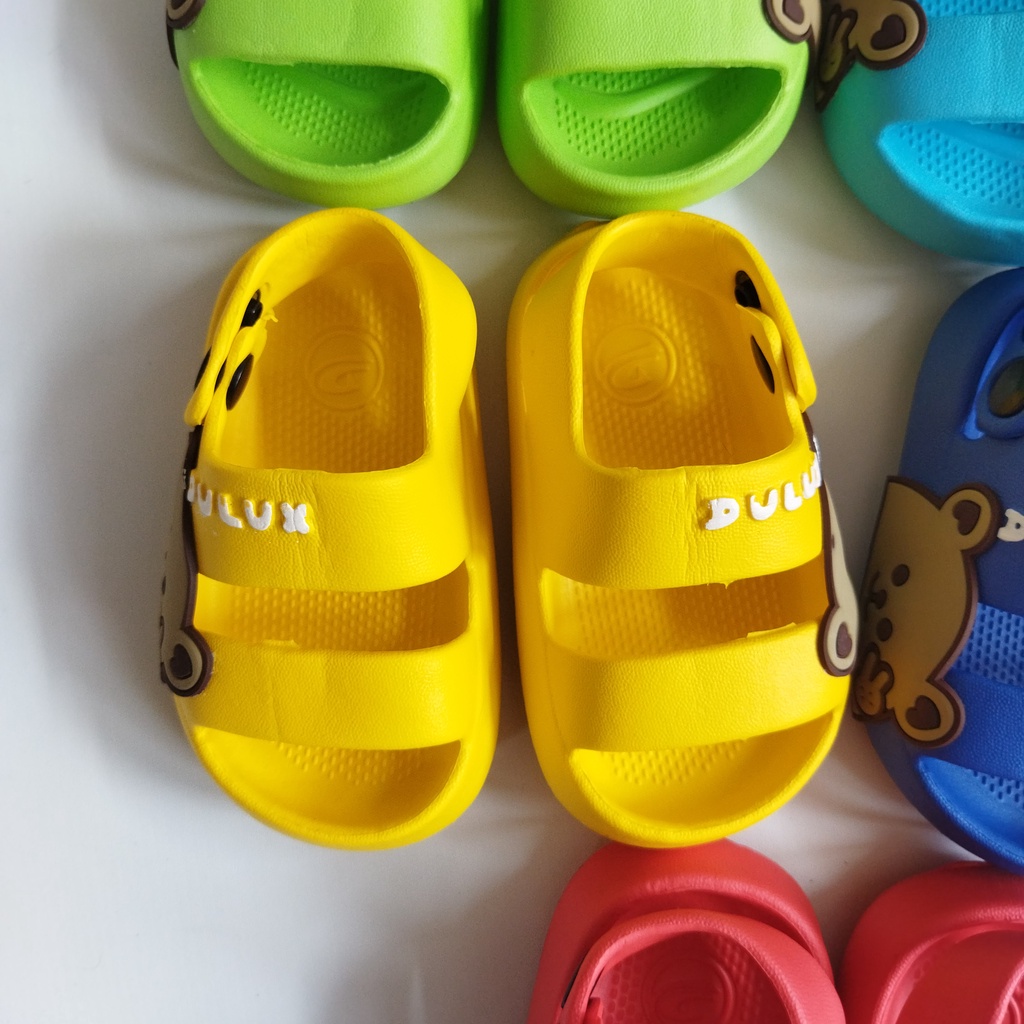 Sandal Anak Bayi Perempuan Laki Laki Karakter Beruang Lucu Size 20-25