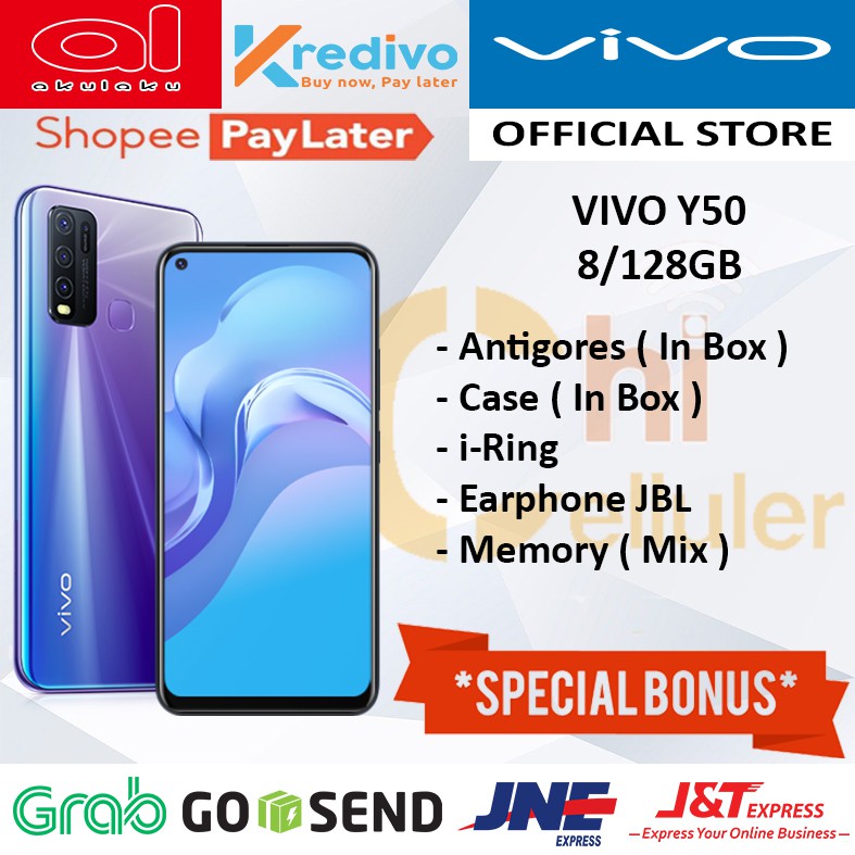 VIVO Y50 8/128GB GARANSI RESMI ORIGINAL BONUS | Shopee