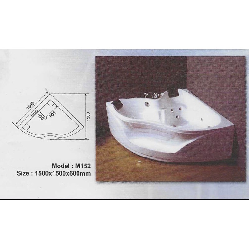 Bathub Corner Whirpool Jacuzzi