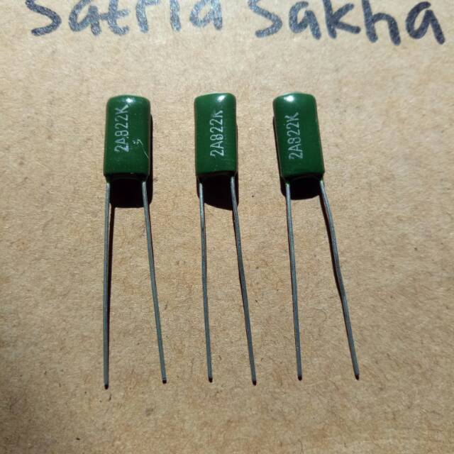 Kapasitor Milar 822j 2A Kapasitor Milar 8N2 10 PCS