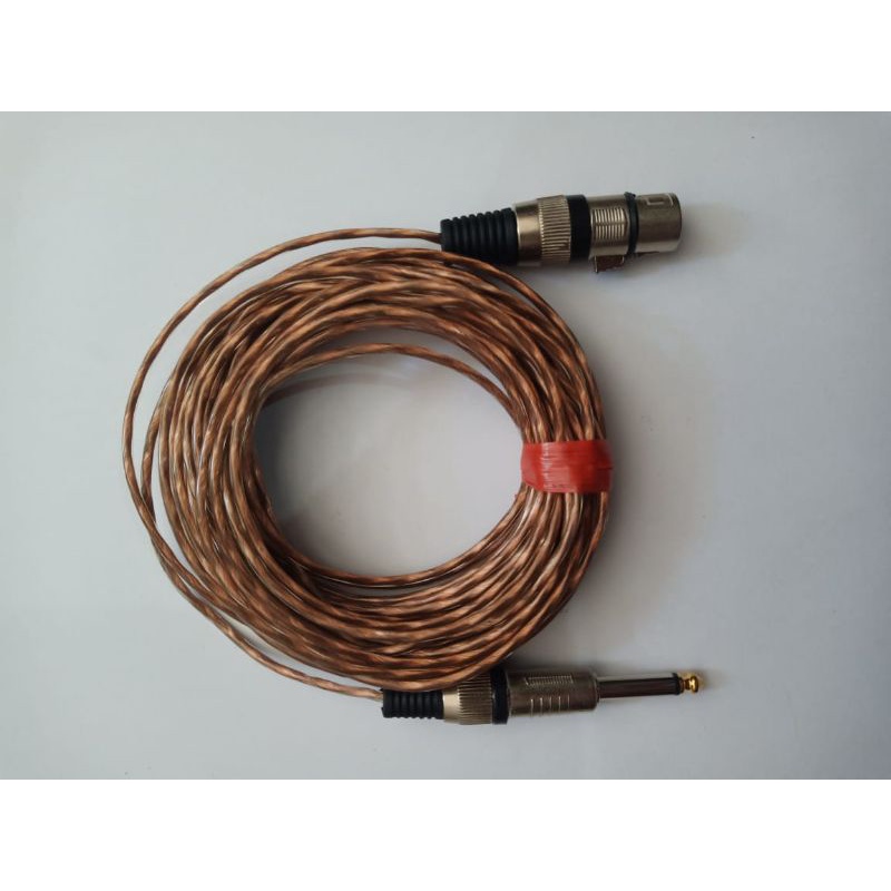 kabel mic makita head skerm jack akai to canon female panjang 20m