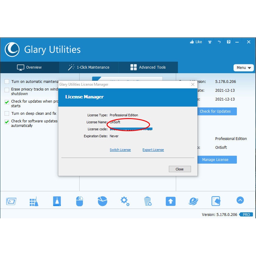 Lisensi GlarySoft Utilities V5.179 Terbaru 2022 Untuk 1PC Original Lifetime