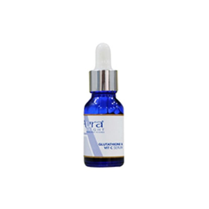 aura bright gluthathione n vit c serum - serum vit c wajah aura bright safa