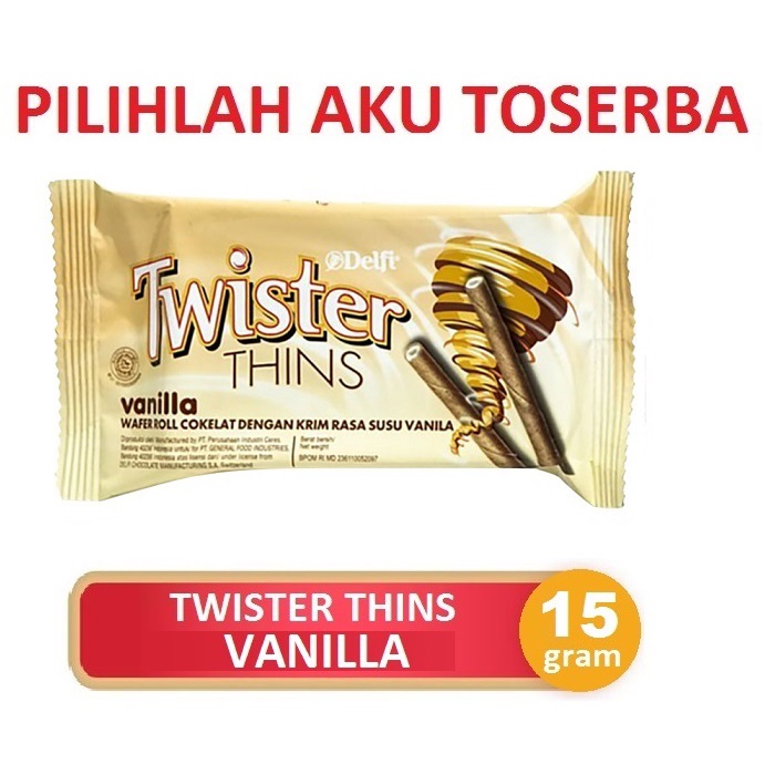 Twister Thins VANILLA 15 gr - ( HARGA 1 KARTON ISI 120 PCS )