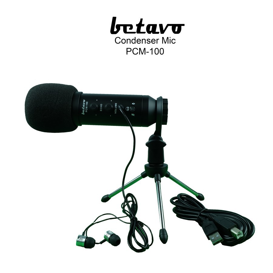 MIC CONDENSER BETAVO PCM-100 PROFESSIONAL MICROPHONE AUDIO