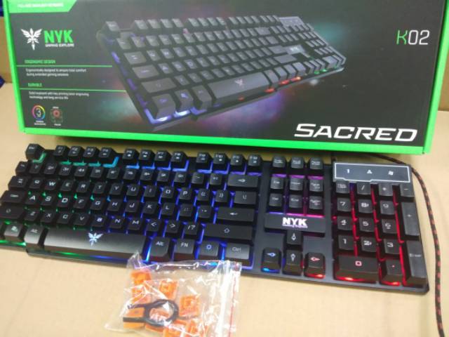 Nyk K-02 Sacred Keyboard Gaming BackLight Hitam