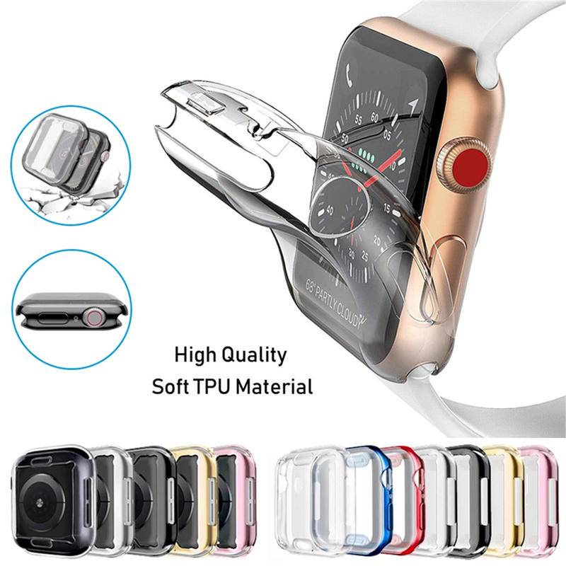 360 Full Soft Clear TPU Screen Protector Case For Apple Watch Series 7 41MM 45MM Transparent Cover For IWatch Series 6/SE/5/4/3 44MM 40MM 42MM 38MM