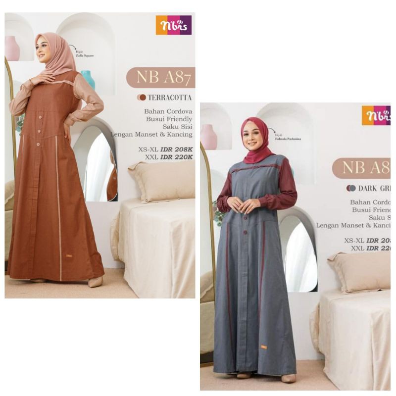 TERBARU NIBRAS NB A87 /NB A87/Gamis Nibras NB A87 GAMIS DEWASA NIBRAS 2021