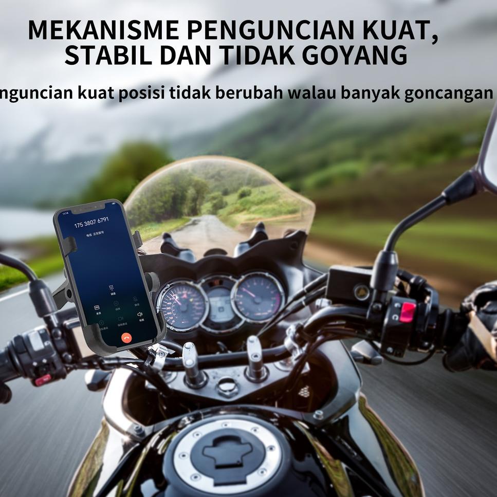 [YaG㊓] holder hp motor besi/phone holder hp motor beat/holder hp motor stang/tempat hp di motor/hold