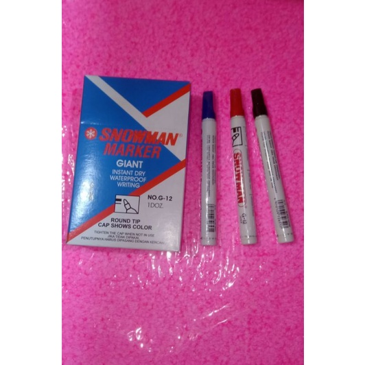 

SPIDOL SNOWMAN PERMANENT MARKER G-12