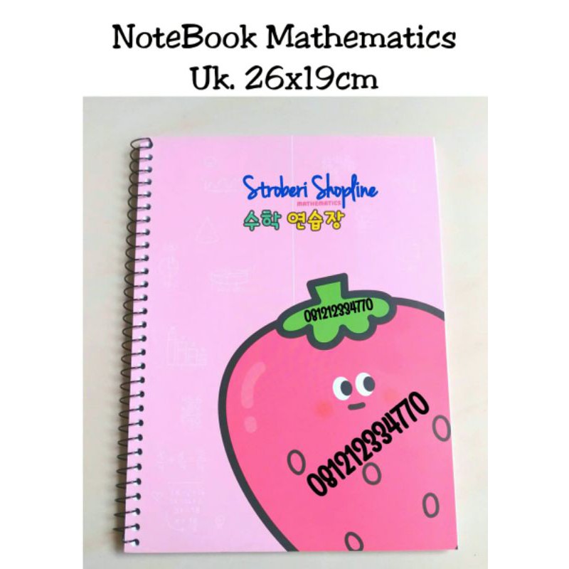 

NoteBook Matematics Strawberry (Uk. 26x19cm)