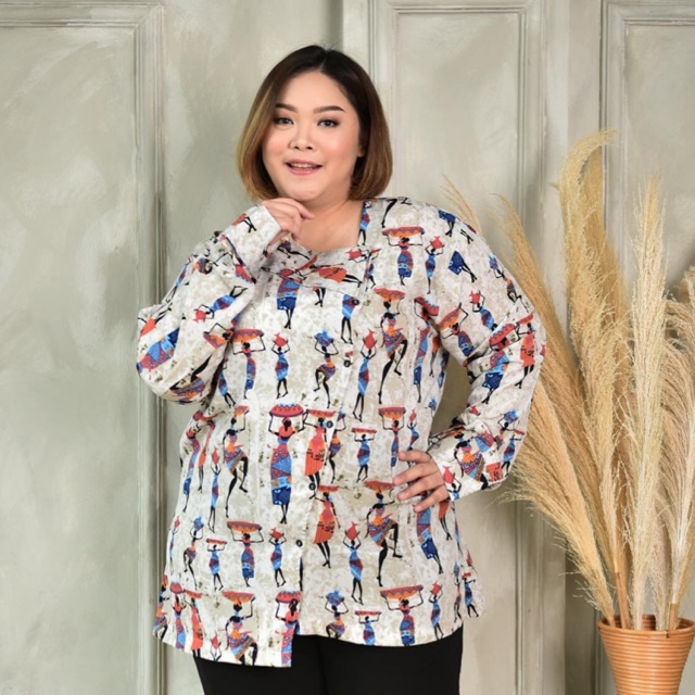 Naomi Shirt (KEMEJA BIG SIZE PLUS SIZE)