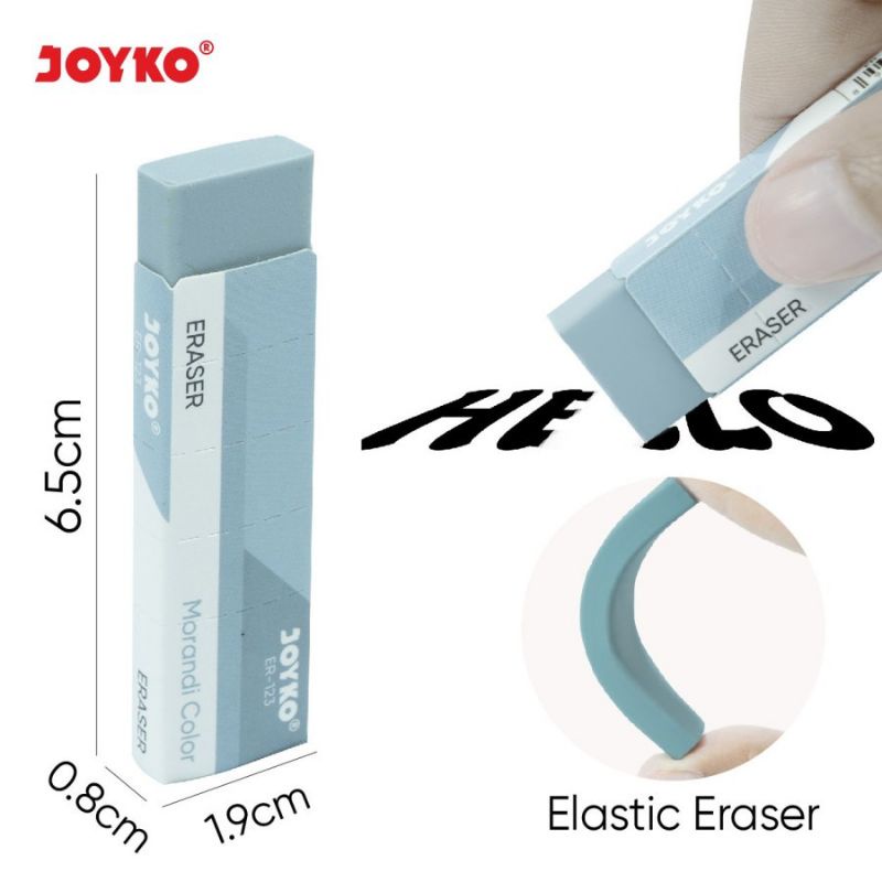 

PENGHAPUS JOYKO ER-123 MORANDI COLOR | PENGHAPUS PENSIL | ERASER | SETIP KARET WARNA