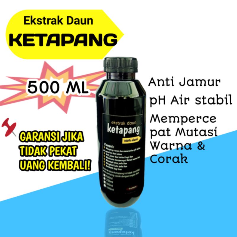 Ekstrak Daun Ketapang 500 ml Untuk Perawatan Ikan Chana Cupang Dll