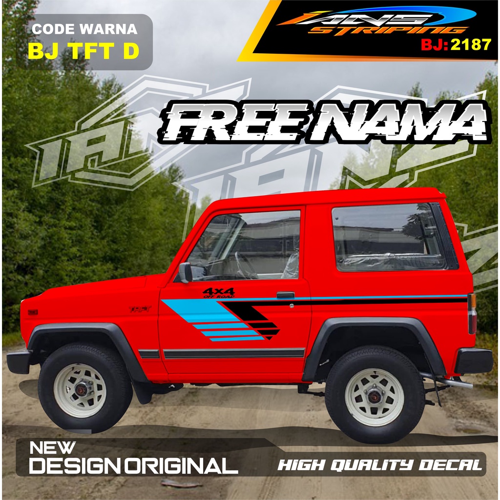 VARIASI STIKER MOBIL TAFT TAF / STIKER VARIASI BODY MOBIL KATANA / STIKER MOBIL FEROZA, JEEP , ESCUDO, TAFF / STIKER MOBIL