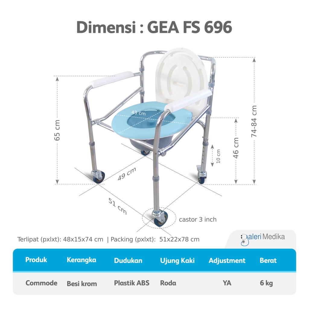 Commode Chair GEA FS696 / FS-696 / FS 696