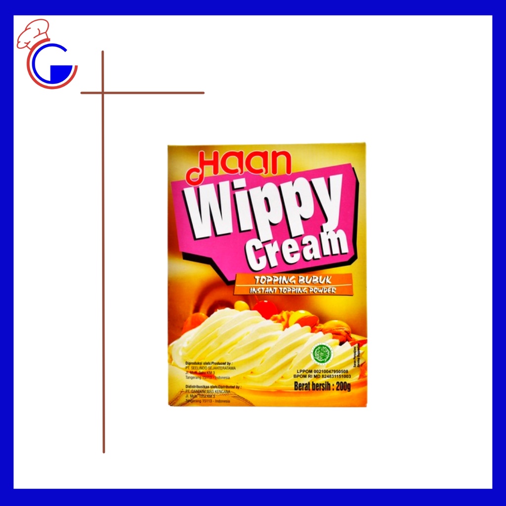 

Haan Whippy Cream Powder 200Gr