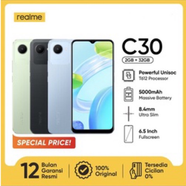 REALME C30 ram 2/32