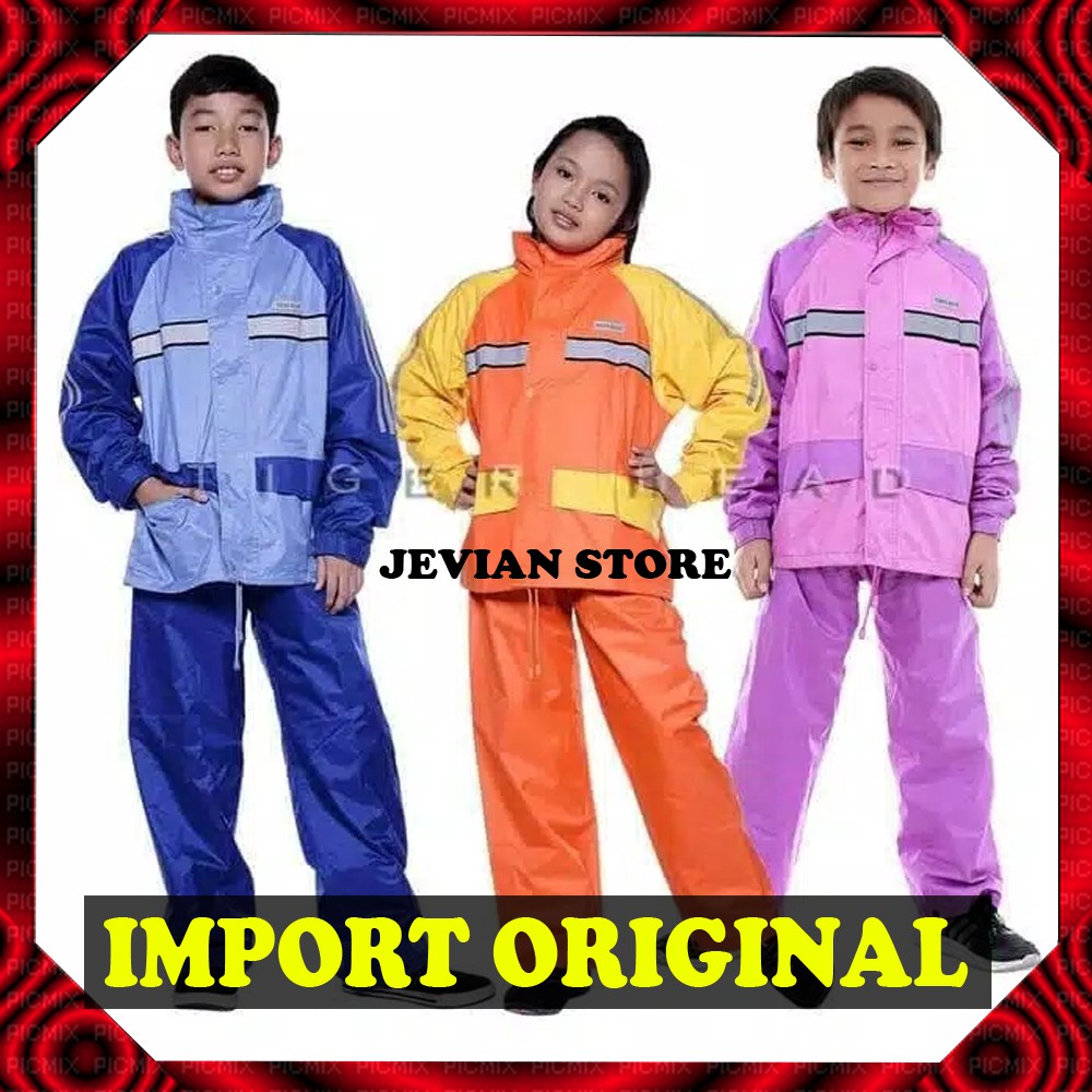 JAS HUJAN ANAK BEST SELLER JAS HUJAN TIGER HEAD 100% ORIGINAL Diskon