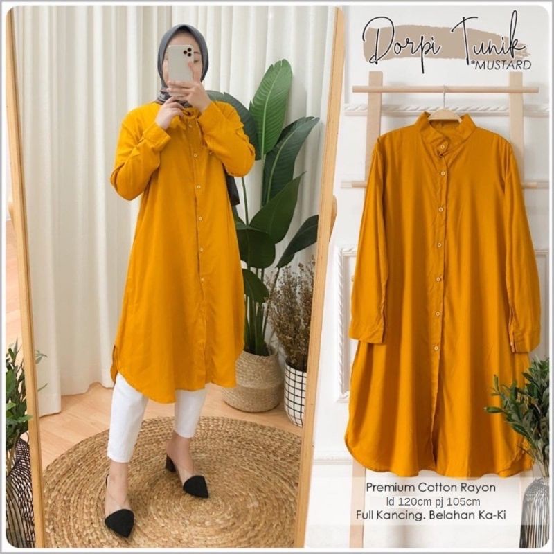 PROMO LONG TUNIK DORPI RAYON JUMBO LD 100-110-120-130-140